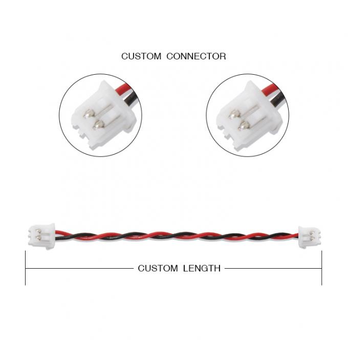 Combien De Watt Sur Un Disjoncteur 30a Le câble 22AWG UL1007 2P rouge noir de connecteur du harnais XHP-2 de