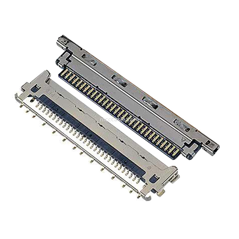 VS II 20846-020T 030T 040T 0,5 mm d'envergure, connecteur micro-coaxial de type d'accouplement horizontal