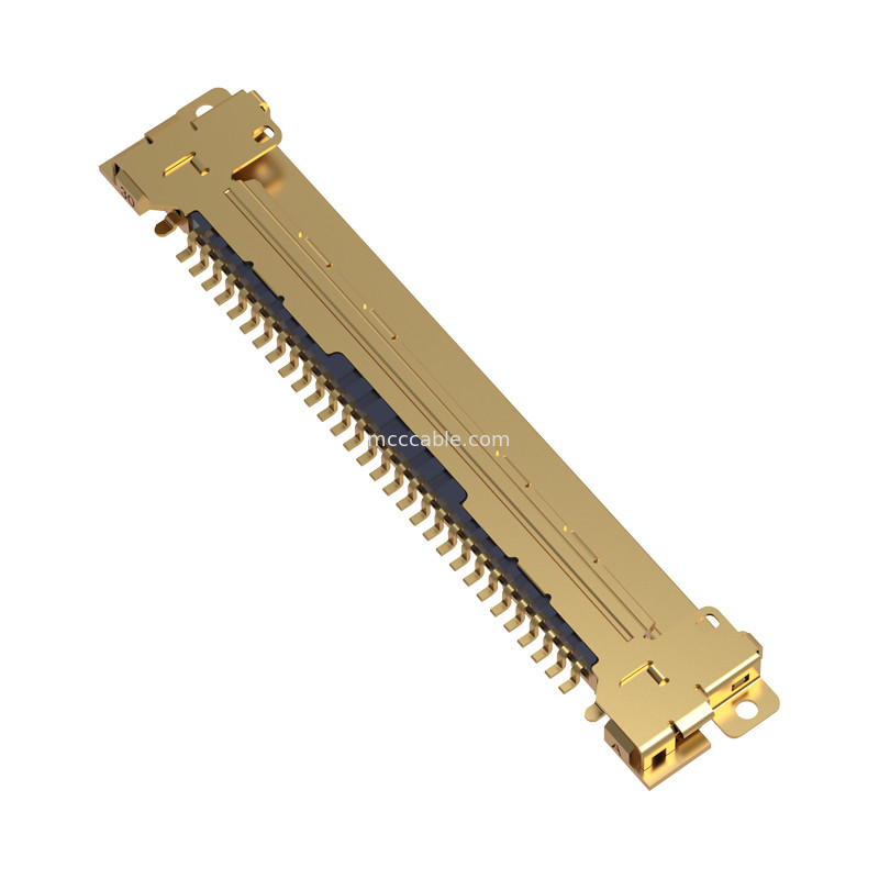 20453-230T-03 Connecteur micro-coaxial de type d'accouplement horizontal à inclinaison de 0,5 mm