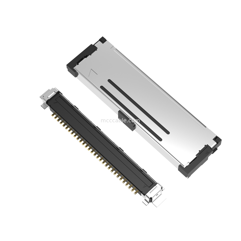 20437-030T-01 Type d'accouplement horizontal Connecteur micro-coaxial avec verrou mécanique 30Pin 40P 50P 0,4 mm de hauteur