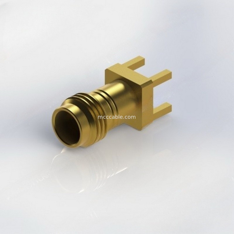 1.85-KHD C.C droit de connecteur de l'en cuivre rf - 67 gigahertz antipoussière pour militaire/espace