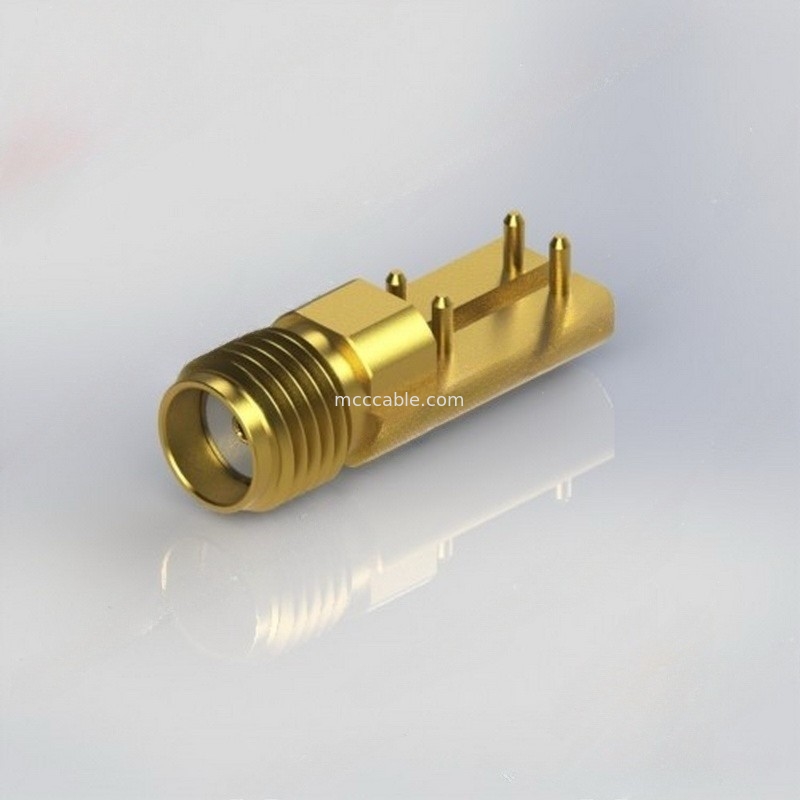 Connecteur coaxial droit femelle de conn. SMA rf avec .015