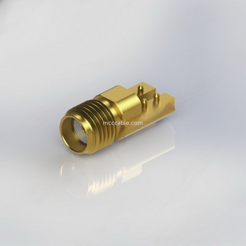 Connecteur coaxial droit femelle de conn. SMA rf avec .015