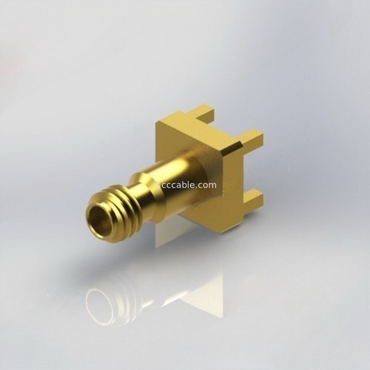 Connecteur coaxial du laiton 1mm rf d'OEM avec .009