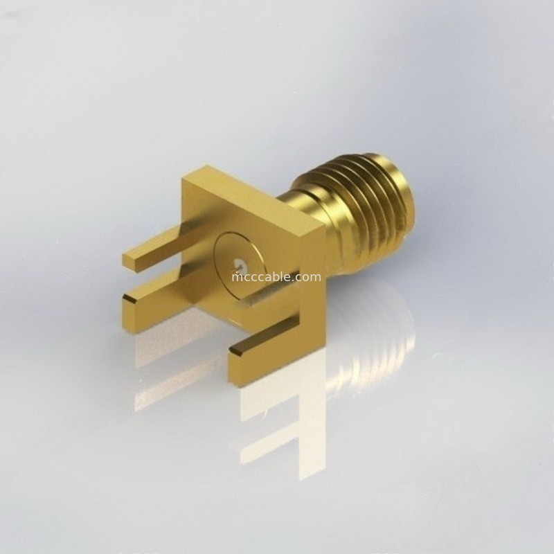Connecteur coaxial du laiton 1mm rf d'OEM avec .009