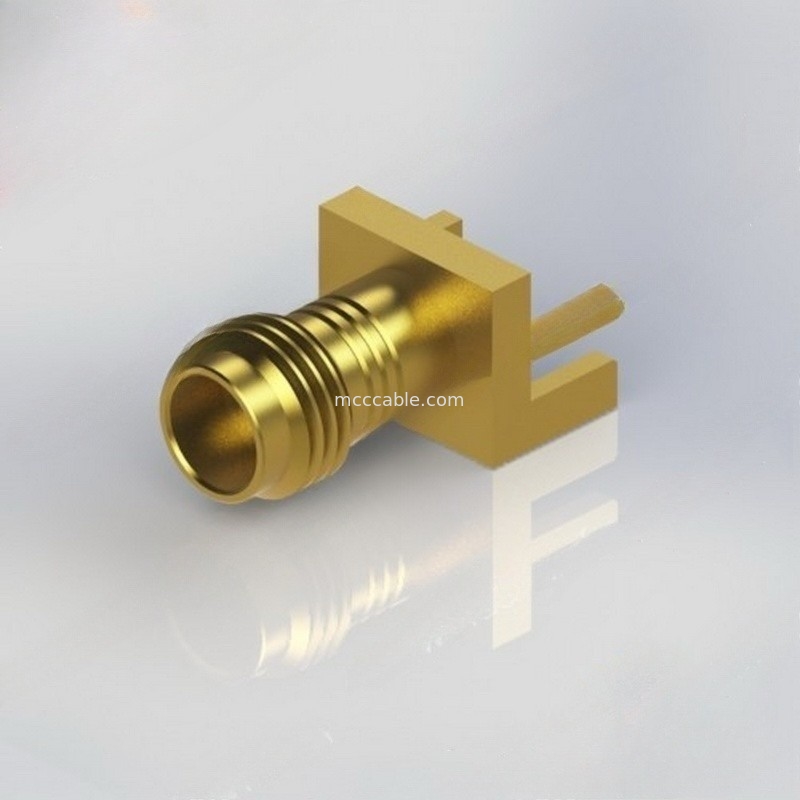 Connecteur coaxial du laiton 1mm rf d'OEM avec .009