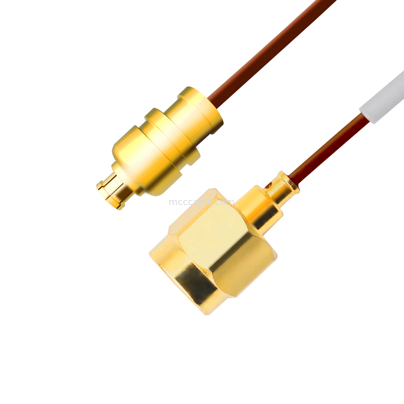0,047 prises droites masculines semi rigides de Sma du câble 5G coaxial Te 1996771-1 à Smpm Jack féminin