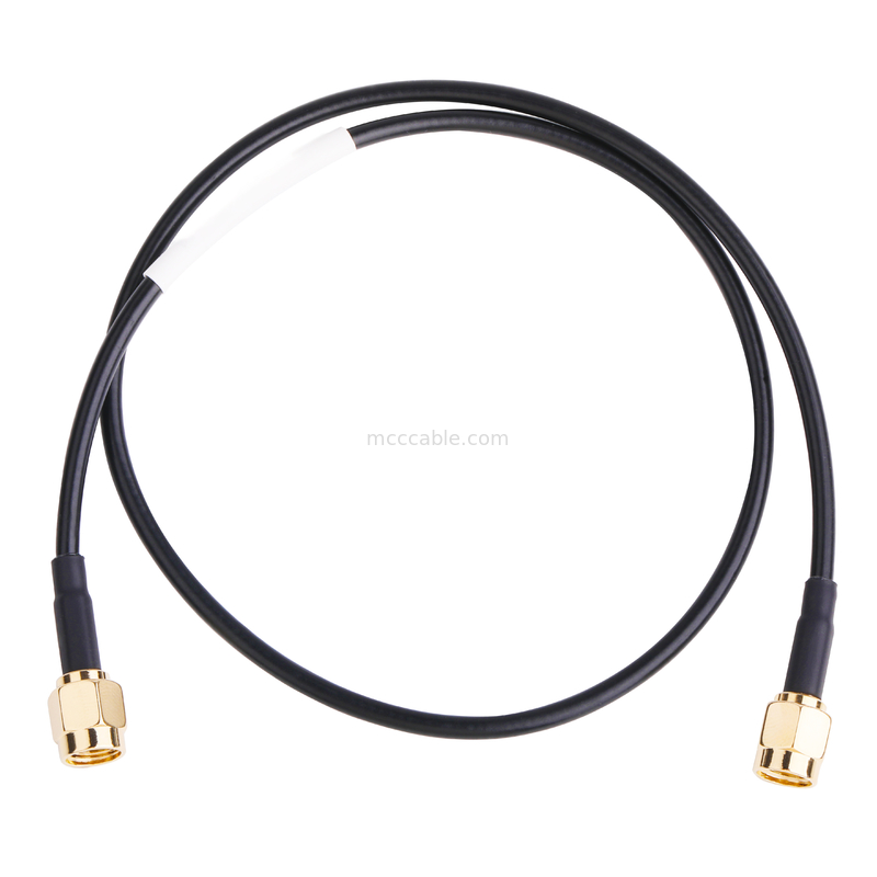 Connecteur RF 50 ohm Impédance Lmr100 RF câble coaxial Noir câble LCD lvds câble samtec câble haute vitesse