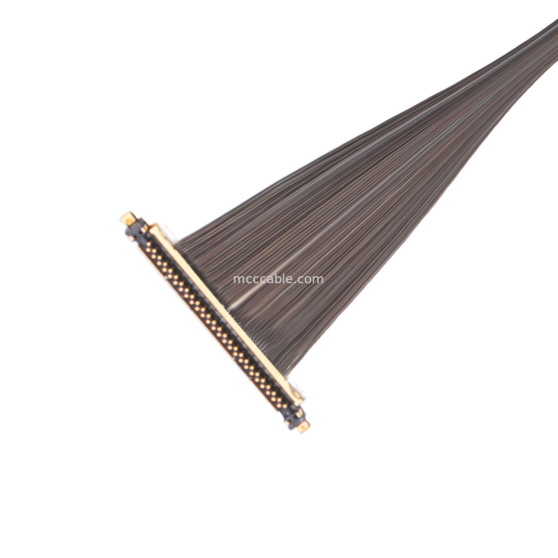 20531 50P câble micro coaxiale à accouplement vertical 20531-050t-02 connecteur à angle droit de 0,25 mm