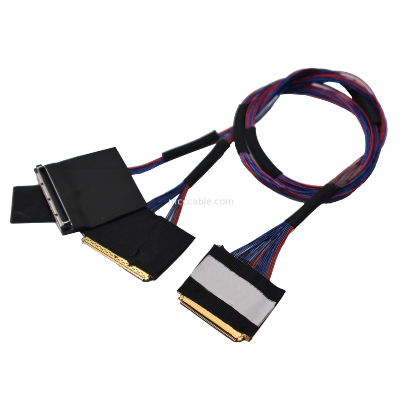 20846-040T-01 Entièrement blindé avec verrou mécanique Adapté au transfert de données à haut débit (20 Gbps/ligne)