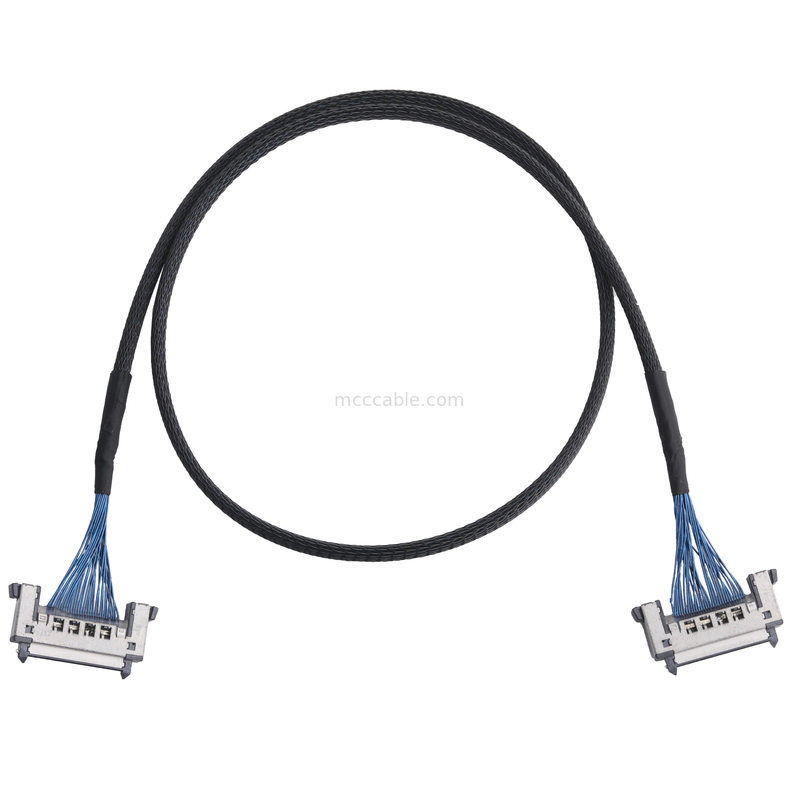 JAE FI-RE31CL au harnais de fil de molex de lancement adapté aux besoins du client par câble du câble équipé d'affichage à cristaux liquides Lvds de fi RE31CL 0.3mm