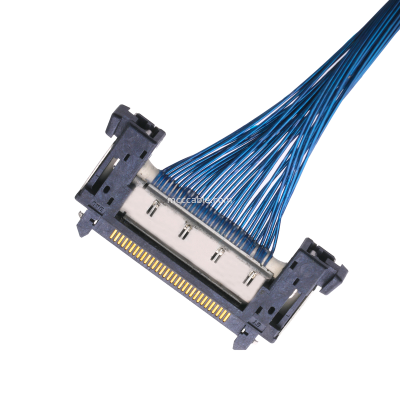 JAE FI-RE31CL au harnais de fil de molex de lancement adapté aux besoins du client par câble du câble équipé d'affichage à cristaux liquides Lvds de fi RE31CL 0.3mm