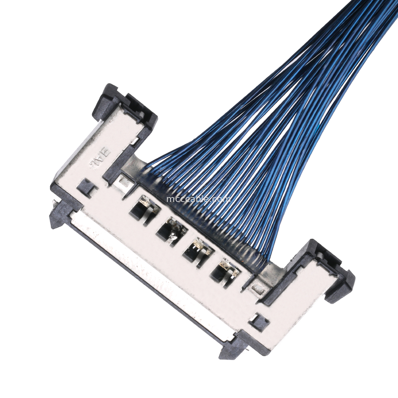 JAE FI-RE31CL au harnais de fil de molex de lancement adapté aux besoins du client par câble du câble équipé d'affichage à cristaux liquides Lvds de fi RE31CL 0.3mm