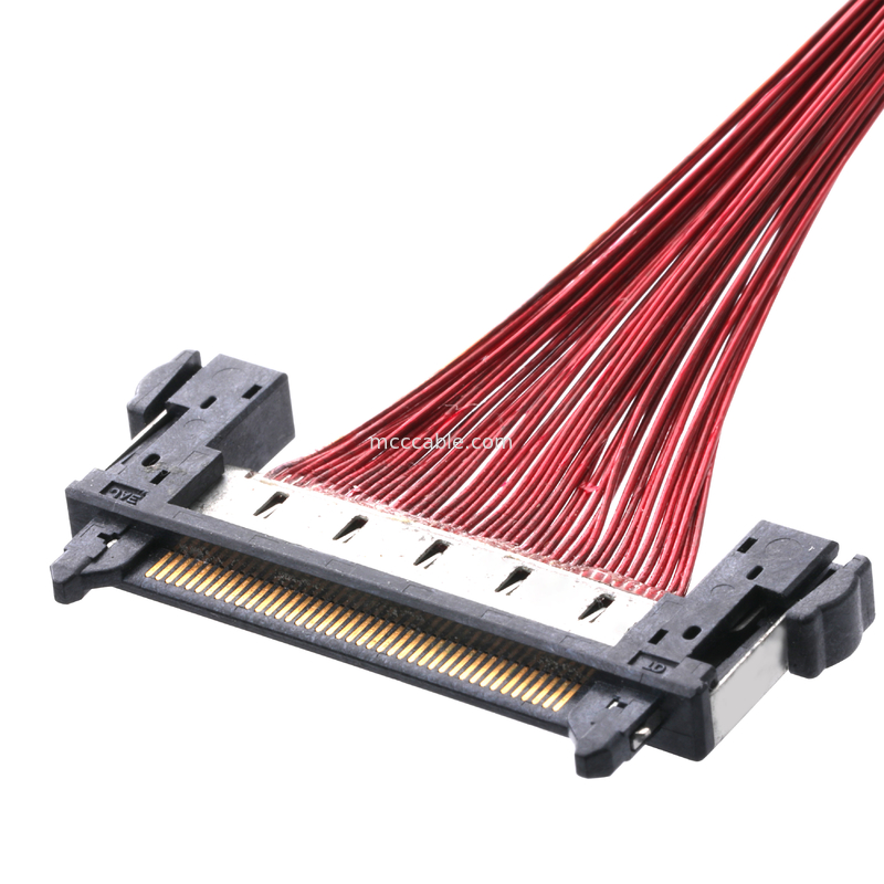 Câble équipé d'affichage à cristaux liquides Lvds JAE FI-RE41CL au harnais de fil de Molex de lancement de fi RE41CL 0.3mm