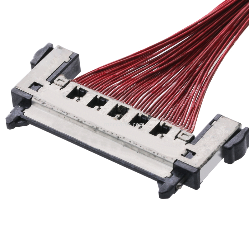 Câble équipé d'affichage à cristaux liquides Lvds JAE FI-RE41CL au harnais de fil de Molex de lancement de fi RE41CL 0.3mm