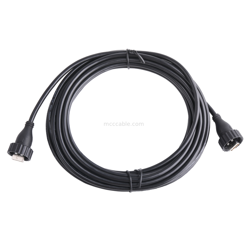 Type type A À USB2.0 masculin masculin de type d'USB2.0 A un câble de connecteur industriel
