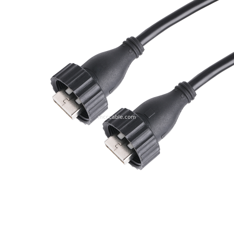 Type type A À USB2.0 masculin masculin de type d'USB2.0 A un câble de connecteur industriel