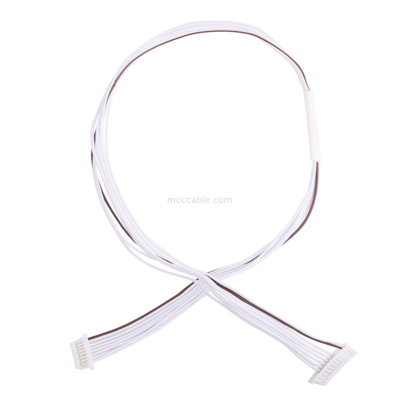 0.80mm 8 harnais JST SHR-08V-S-B de fil de câble équipé de PVC LVDS de PIN
