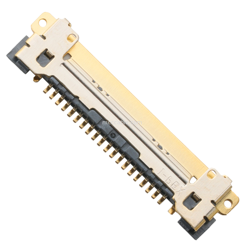 Type de accouplement horizontal de connecteur d'alimentation circulaire coaxial micro d'
