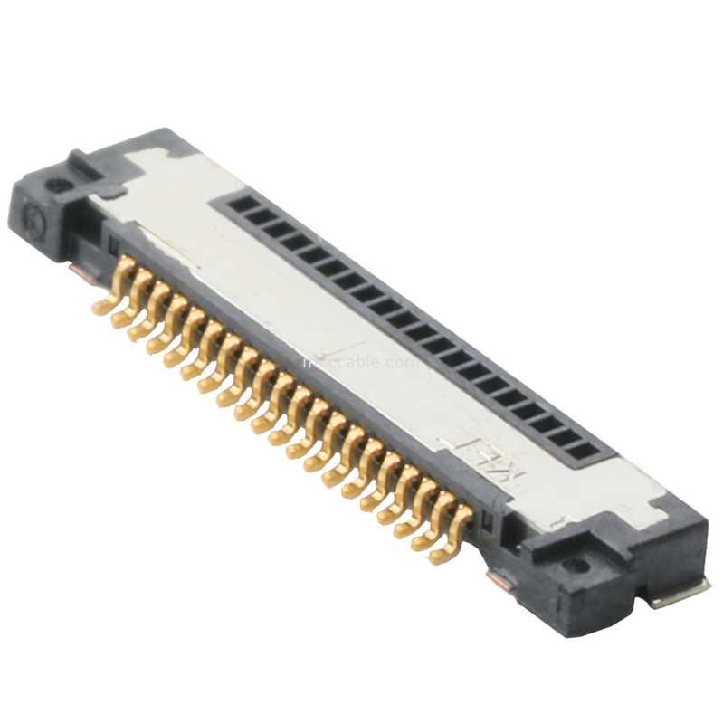 Le cable connecteur coaxial micro de côté de conseil est type à angle droit