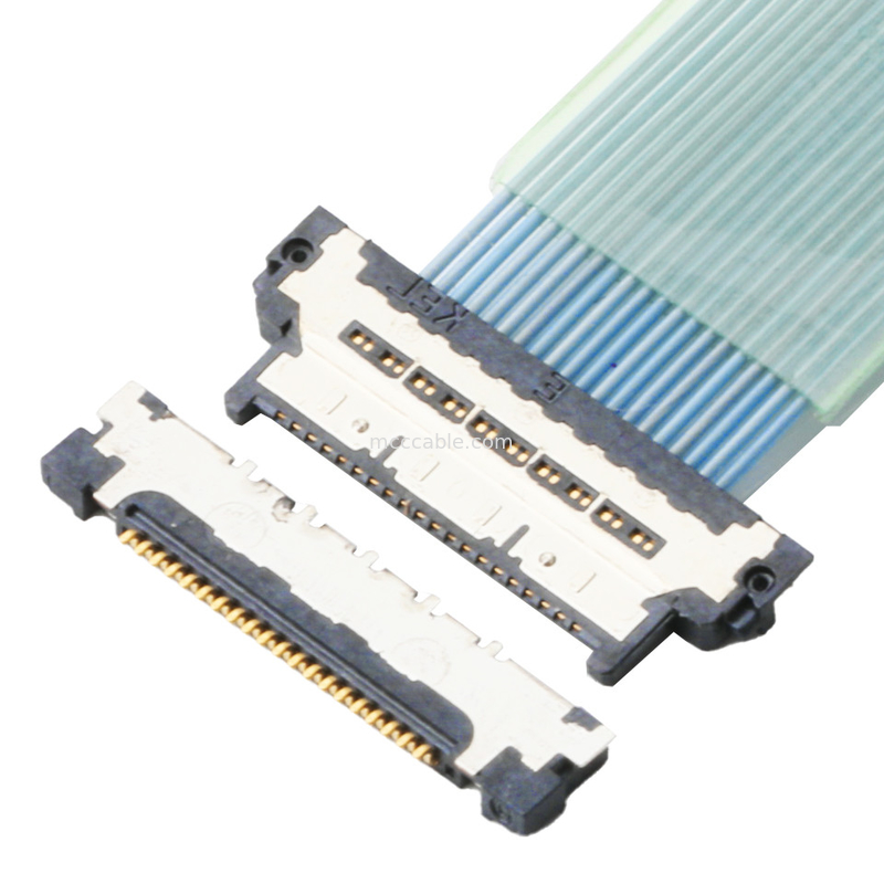 Le cable connecteur coaxial micro de côté de conseil est type à angle droit
