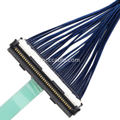 Connecteur d'affichage de lvds des HEURES DF80-40P-0.5SD de câble équipé d'informatique d'affichage d'affichage à cristaux liquides de LVDS