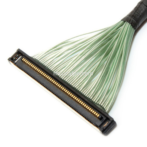 50 pin 20380-R30T-06 LVDS EDP assemblage de câble micro coaxiale 50P connecteur