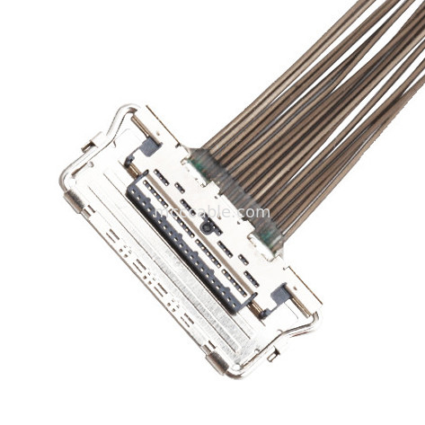 connecteur coaxial micro d'affichage de lvds d' 20679-20p de câble d'informatique du lancement LVDS de 0.4mm