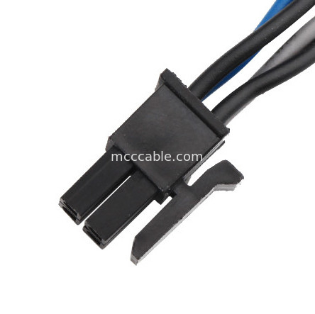 TE 2-520129-2 à micro de Molex 0430250408 ont adapté le double câble équipé de câble de rangée de 3,0 récipients