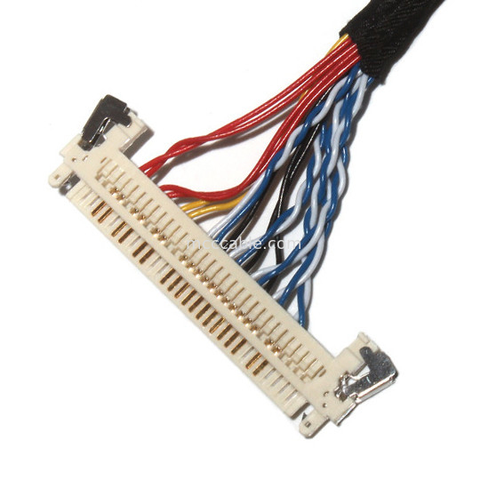 Personnaliser la longueur de l'assemblage de câble Lvds de hauteur de 2,0 mm 30 broches  DF11-24DS-2C à FI-X3OHL OEM / ODM