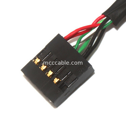 10 longueur Molex 22-55-2101 du câble équipé de Molex de lancement de Pin 30AWG 2.54mm 150mm