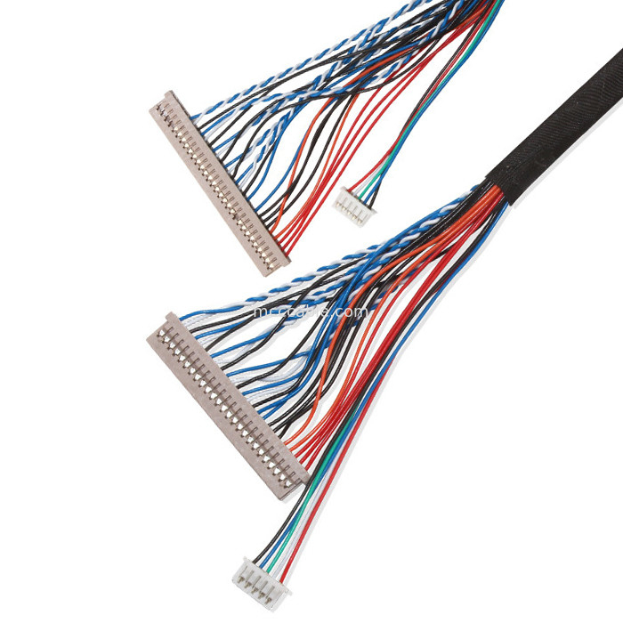 250V 20 Pin Lvds Cable  Df 14 à Df14 pour le connecteur d'affichage de lvds d'ordinateur portable