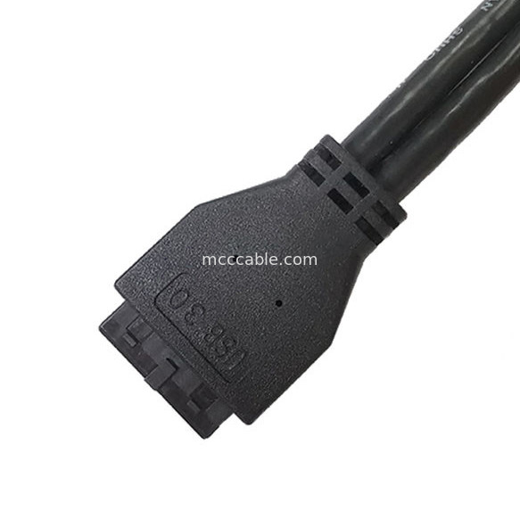Bâti de panneau d'USB 3,0 un x2 au harnais de 20 Pin Header Motherboard Custom Wire