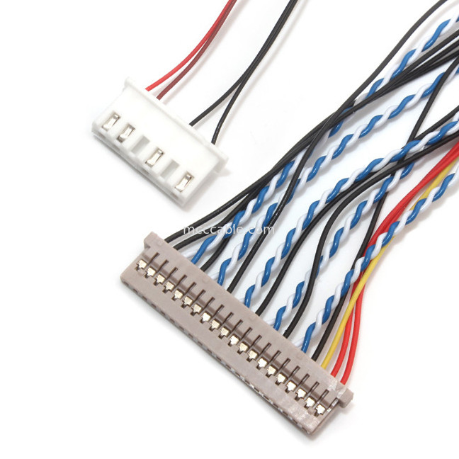 Lancement Df19 de contact du câble équipé de Pin LVDS de  30 1.0mm 1.25mm à Df14