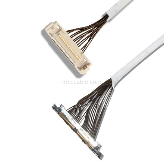 Connecteur micro d'affichage de 46 d'A.W.G. 42 d'A.W.G. du câble coaxial DF36 40P 0.4SD 150MM lvds de longueur