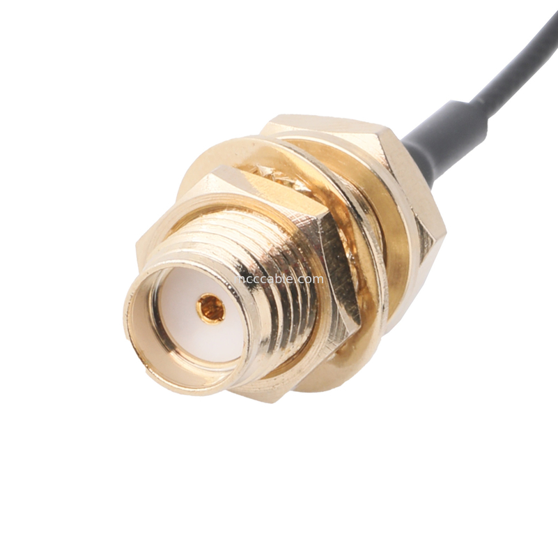 Adaptateur de connecteur OEM ODM RF Adaptateur de câble coaxial SMA-F-Jack à prise personnalisée