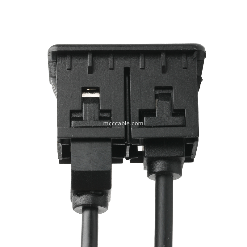 Stéréo masculin AUX. de Jack 3.5mm de câble d'extension d'ISOBUS pour le câble de prise d'O Jack USB