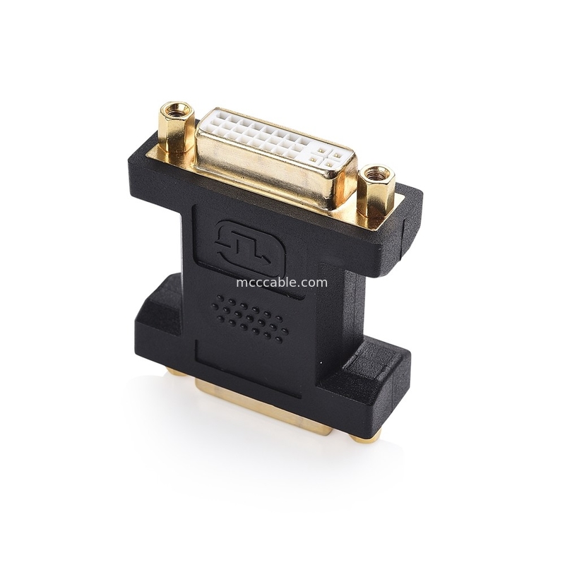 2 paquets Dvi coupler féminin double liaison 24 + 5 broche pour l'assemblage du connecteur de câble LCD