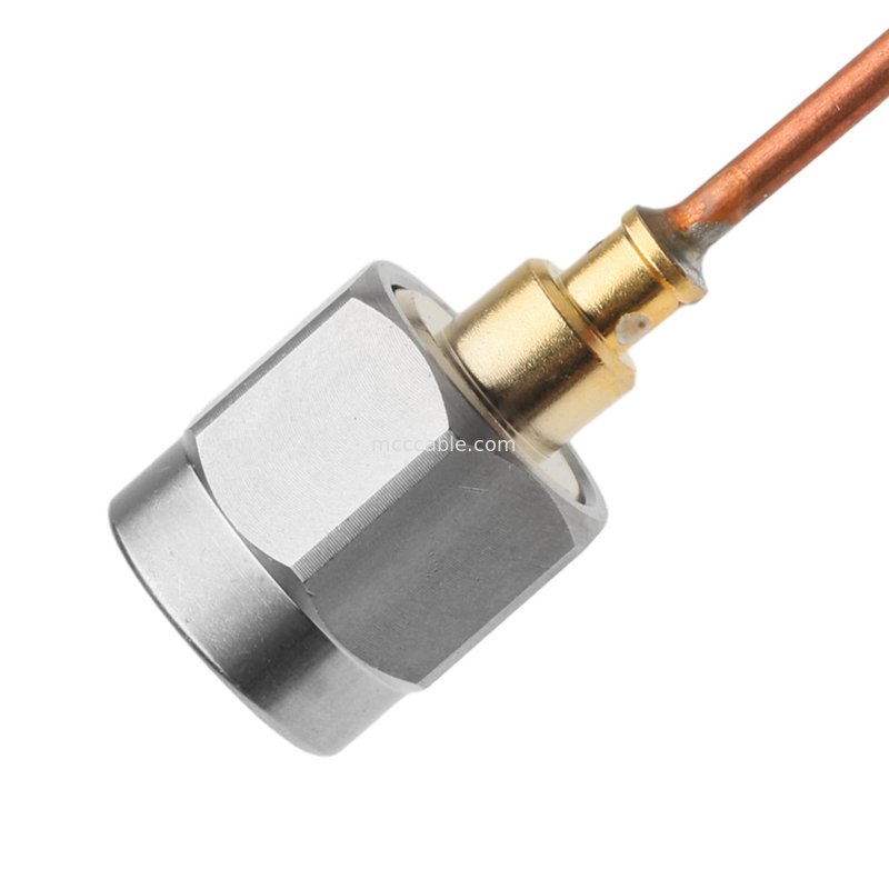 Le câble coaxial semi-rigide de Rohs Vita 67 Smpm à prise droite vers Sma Male à prise droite Sro47
