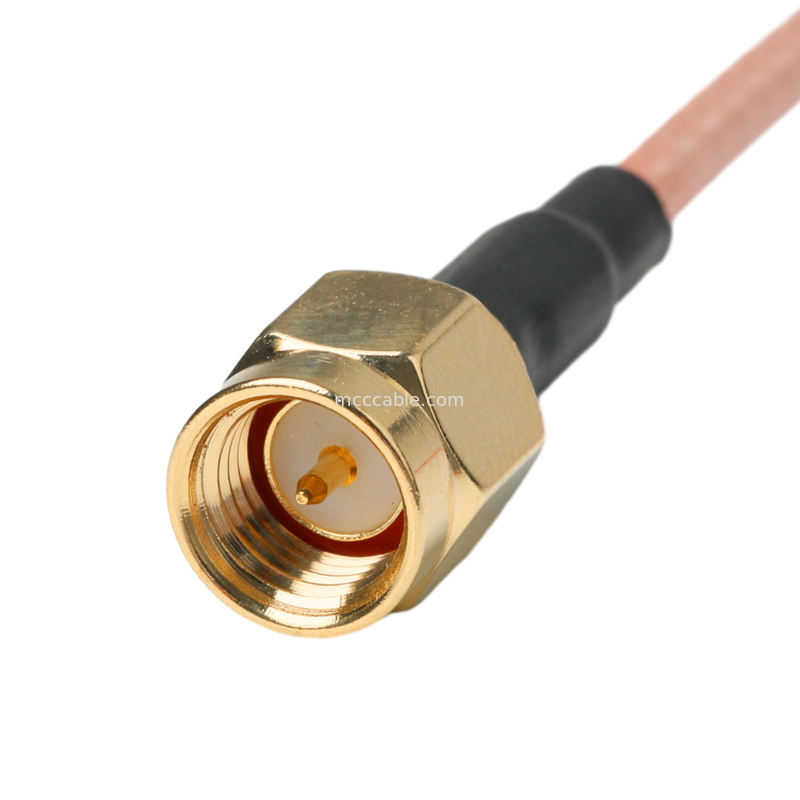 Connecteur de câble Rg316 Sma Femme paroi jack à mâle prise droite