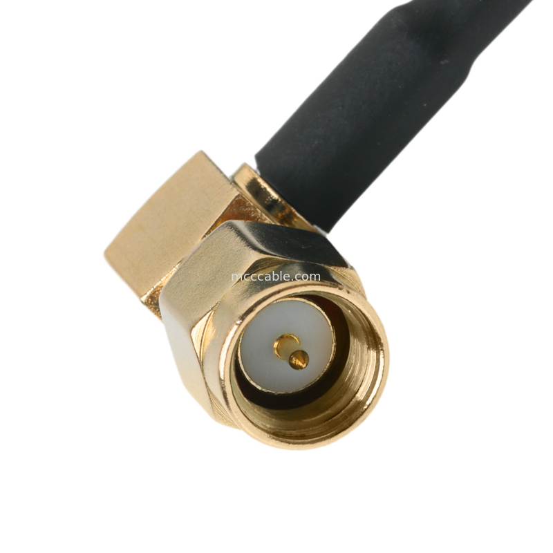 Ip67 Rohs câble coaxiale personnalisé Ra Sma prise à angle droit prise Rg316