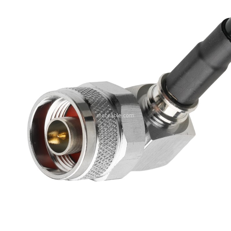Connecteur RF Lmr-240 câble RF à faible perte noir Sma mâle prise droite à N prise mâle prise à angle droit