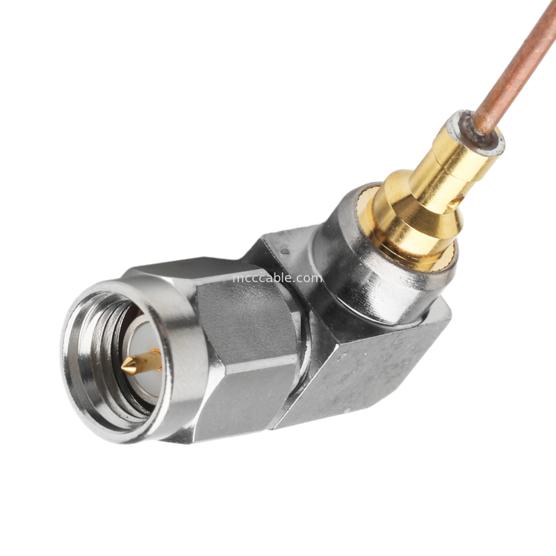 Vita 67 Smpm câble coaxial droit semi-rigide prise à Ra Sma prise à angle droit connecteur Sro47
