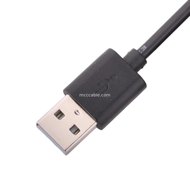 Connecteur magnétique à USB 2.0 A / M 4p Ld Pénatural Hf Blanc Pvc 45p Rohs