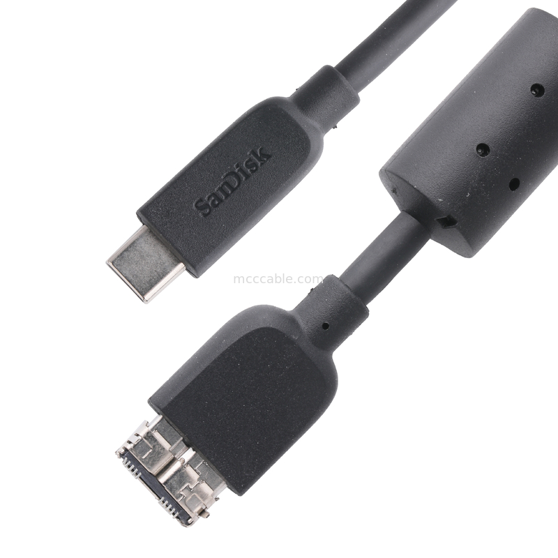 Rohs câble de disque dur externe usb-c à micro usb 3.1 génération 2 10 Gbps longueur personnaliser