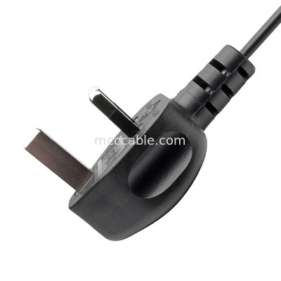 Cable d'alimentation électrique Rohs Bs1363 à C7 2.5a 6 ft 220v intérieur