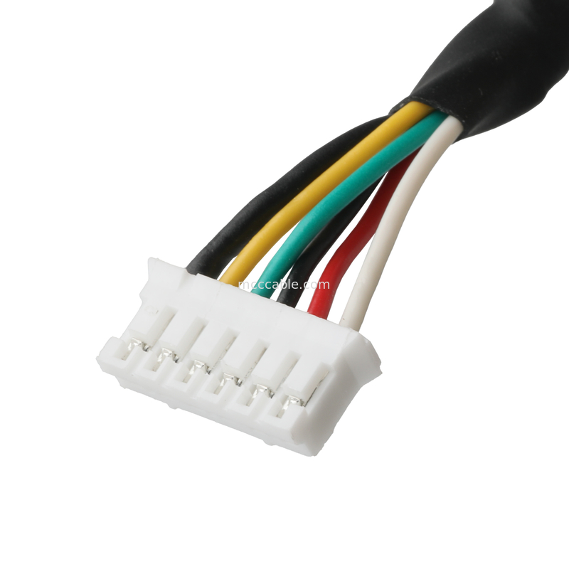 Connecteur imperméable au câble ROHS M20 mâle à JST PHR-6 fil UL2464 24AWGX5C OEM / ODM