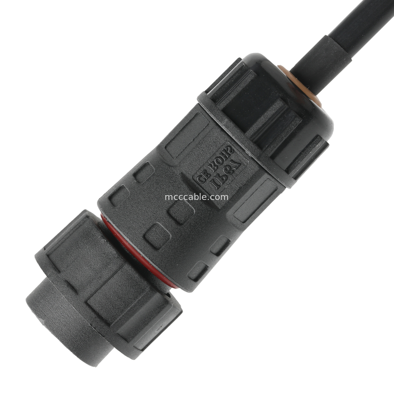 Connecteur imperméable au câble ROHS M20 mâle à JST PHR-6 fil UL2464 24AWGX5C OEM / ODM
