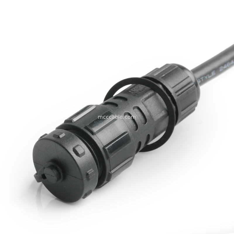 Le connecteur étanche IP67 M16 Femme à SH1.0 9P UL 2464 28AWG*4PR+AEB câble ROHS