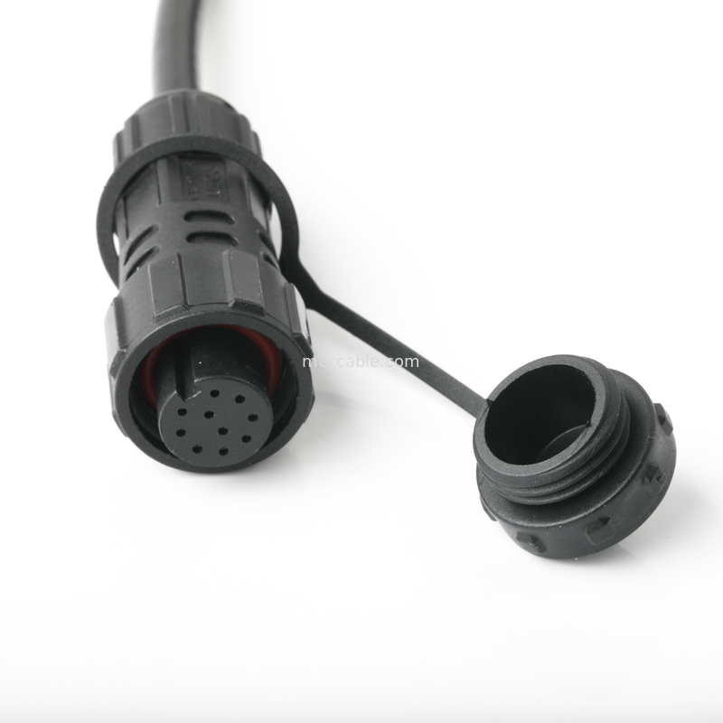 Le connecteur étanche IP67 M16 Femme à SH1.0 9P UL 2464 28AWG*4PR+AEB câble ROHS